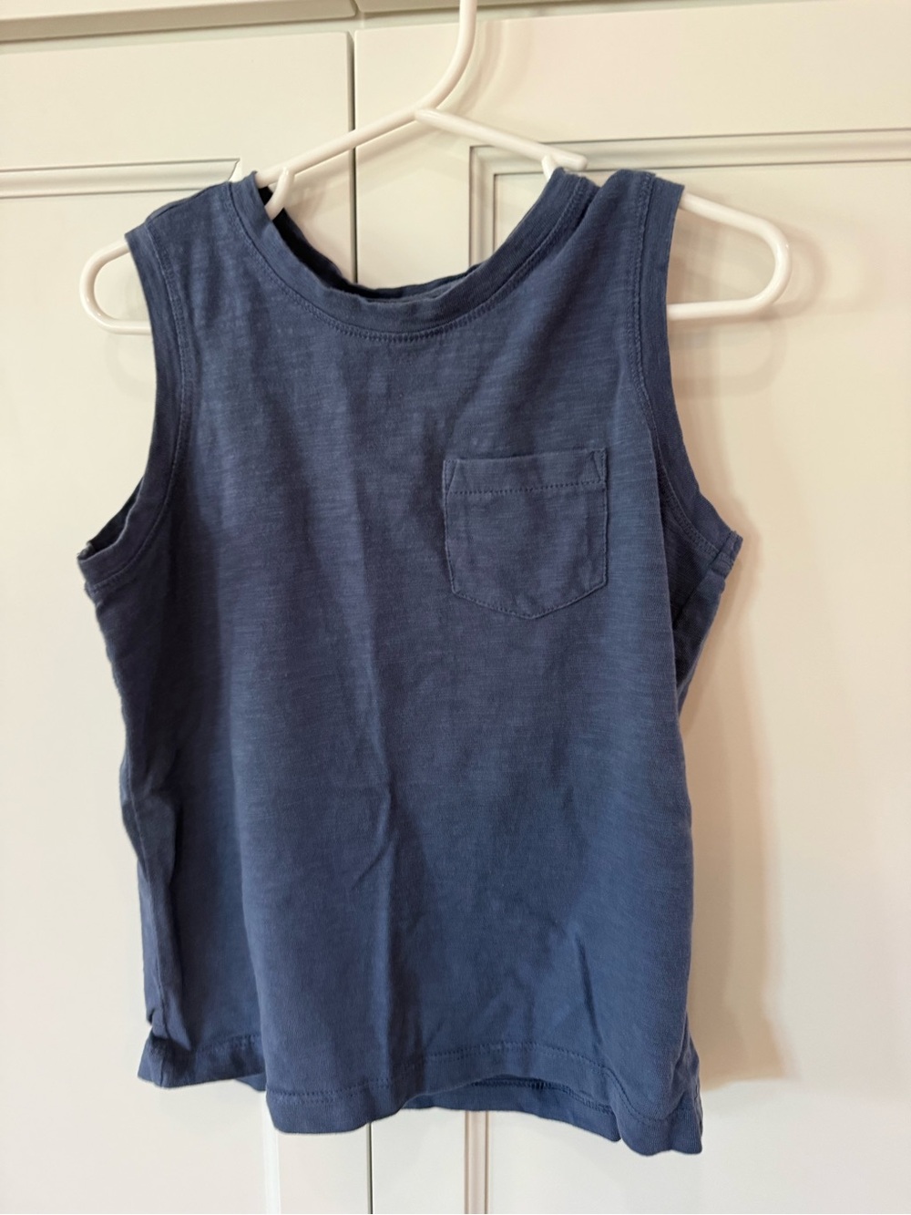 Primary Navy Pocket Tank Top for Kids